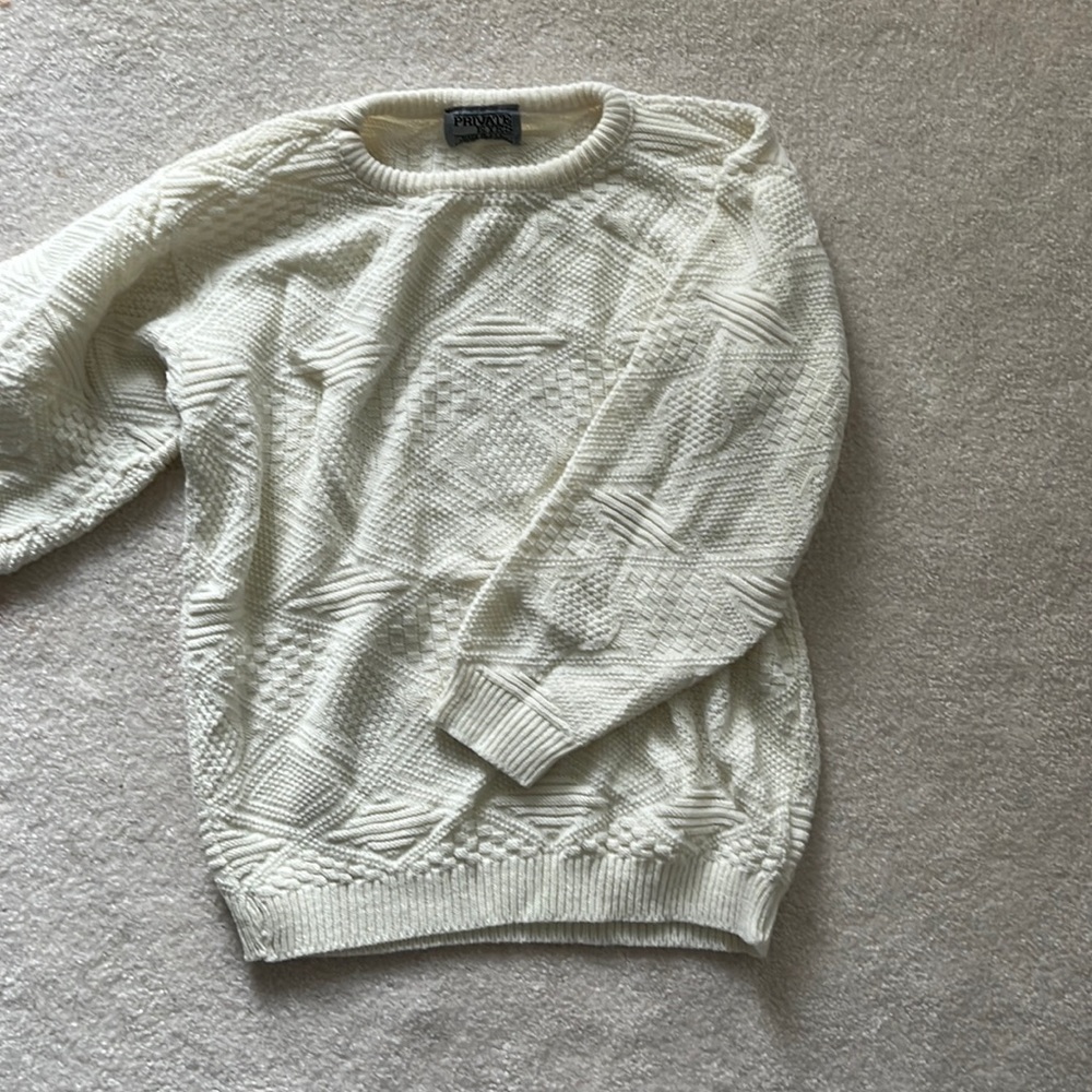 Cream knit sweater